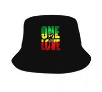 Gorra de Acampada de Verano para Hombres Custom One Love Jamaica Reggae Reggae Bucket