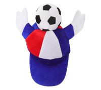 Gorra de Aficionado al Fútbol Plegable de Tela con Diseño de Aplauso | Alta Visibilidad, Fácil de Poner, Portátil y Ligera, para Carnaval y Fiestas Temáticas de Fútbol