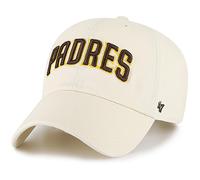 Gorra de b isbol ajustable 47 Brand MLB con logotipo principal natural, talla nica para adultos - San Diego Padres Natural
