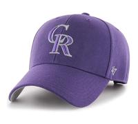 Gorra de b isbol ajustable MVP de la marca 47 MLB con logotipo principal en colores alternativos, talla nica para adultos, color morado de los C