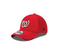 Gorra de b isbol ajustada neo de los Washington Nationals de la MLB, color escarlata, talla peque a/mediana