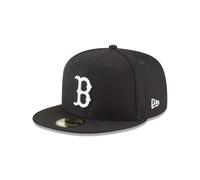 Gorra de b isbol ajustada New Era 59Fifty Hat MLB Basic Boston Red Sox, color negro y blanco (7 7/8)