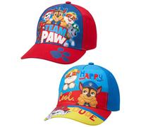 Gorra de b isbol de la Patrulla Canina para ni o de Nickelodeon (paquete de 2), con visera curva y correa trasera de Chase Marshall Rubble (talla