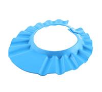 Gorra de baby shower, gorra de champú para bebés sombrero de ducha ajustable escudo de lavado de pelo suave para niños pequeños azules