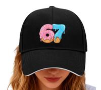 Gorra de béisbol - 1 pieza gorra de béisbol de invierno gorra de béisbol gorra ajustable de algodón poliéster sombrero de diseño vintage número 67 para hombres y mujeres - al aire libre, viajes