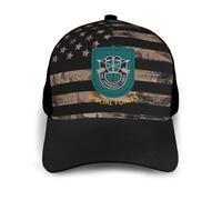 Gorra De Béisbol 19.º Grupo De Fuerzas Especiales Flash Sombrero Pico Ajustable Casual Visera Sombreros, para Senderismo, Exterior, Playa, 57-60cm