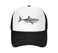 Gorra de béisbol 2025, diseño de tiburón Blanco, Informal, de Malla, Ajustable, Estilo Hip Hop, Unisex, policromada.