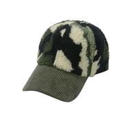 Gorra de béisbol 2026 de lana de cordero, forro polar cálido para hombre, para viajes al aire libre, verde, M