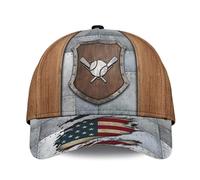 Gorra De Béisbol 3D Custom Name Themed with Ball and Vintage American Design On It Snapback Sombrero Proteccion Solar Gorra Trucker Transpirable Gorras De Hombre para Camping Senderismo Viaje