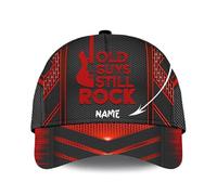 Gorra De Béisbol 3D Music Guitar Custom Name Music Guitar with Electric Guitar On It Golf Hat Ajustable Gorra Trucker Vintage Gorras De Hombre para Camping Senderismo Pescar