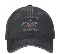 Gorra de béisbol Ajustable Calacas Chidas Gym Denim LA ÚNICA Gorda Que TOCO ES MANCUERNA Hip Hop Summer Retro Skate Outdoor Sports Hat