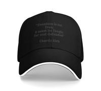 Gorra de béisbol Ajustable de Charlie Kirk para Hombre y Mujer. La Libertad no es Gratis, Hay Que lucharla y defenderla.