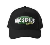 Gorra de béisbol Ajustable de Visera Plana con Cierre a presión, Estilo Meme de la Generación Z, Color Negro Liso.