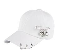 Gorra de béisbol ajustable estilo punk hip hop, informal, protección solar, regalos para papá, mamá, pareja, viajes al aire libre, estantes negros para gorras, armario, lavadora, lavadora y arandela