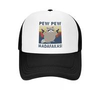 Gorra de béisbol Ajustable para Adultos con Capucha de Mapache Unisex Punk Unisex Pew Pew Ma DAF akas Gorra de béisbol Ajustable para Mujeres y Hombres