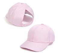 Gorra de béisbol ajustable para cola de caballo para niñas de 3 a 8 años, con agujero para cola de caballo, gorra de golf transpirable para playa, campamento, ciclismo, protección solar, sombrero