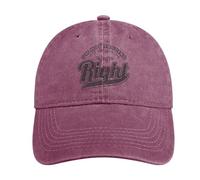 Gorra de béisbol ajustable para hombres y mujeres, con texto en inglés "Not Arguing Explaining Why I'm Right, Estilo rojo vino, Talla única