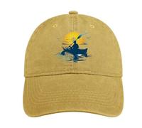 Gorra de béisbol ajustable para kayak, canoa, barco, remo, barco, gorra de camionero, Estilo de color arena, Talla única