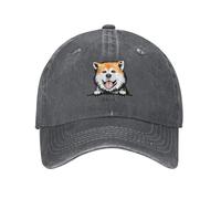 Gorra de béisbol Akita de algodón de algodón Personalizada para Hombres y Mujeres Ajustable Adulto Mascota Animal Papá Sombrero al Aire Libre