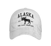 Gorra De Béisbol Alaska Blanca La Última Frontera Golf Hat Proteccion Solar Snapback Sombrero Vintage Gorra Trucker para Excursionismo Camping Viaje
