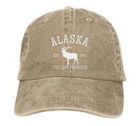 Gorra De Béisbol Alaska: La Última Frontera para Los Negros Gorras De Hombre Ajustable Golf Hat Transpirable Snapback Sombrero para Running Senderismo Cámping