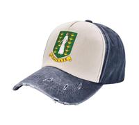 Gorra de béisbol Algodón Retro Escudo De Armas De Las Islas Vírgenes Británicas, Gorra de Mezclilla Lavada Verano Cultura Regional Sombrero para el Sol Transpirable para Hombres y Mujeres