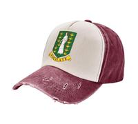 Gorra de béisbol Algodón Retro Escudo De Armas De Las Islas Vírgenes Británicas, Gorra de Mezclilla Lavada Verano Cultura Regional Sombrero para el Sol Transpirable para Hombres y Mujeres