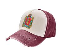 Gorra de Béisbol Algodón Verano Unisex Emblema Territorio Krasnoyarsk Gorra de Trucker Cultura Regional Sombreros de béisbol de Hip Hop Protege del Sol Ajustable para Deporte y Uso Diario