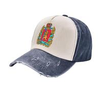 Gorra de Béisbol Algodón Verano Unisex Emblema Territorio Krasnoyarsk Gorra de Trucker Cultura Regional Sombreros de béisbol de Hip Hop Protege del Sol Ajustable para Deporte y Uso Diario