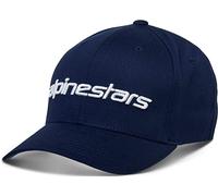Gorra de béisbol Alpinestars unisex lineal Hat - azul marino / blanco - L/XL
