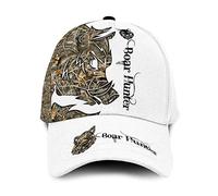 Gorra De Béisbol Amantes De La Caza del Jabalí Gorra De Visera Unisex Sombrero Motocicleta Protección Solar Gorras Trucker para Pesca, Correr Al Aire Libre, Hombres