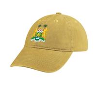 Gorra de Béisbol Amarillo para Hombre, Verano Unisex Ajustable Cómoda Gorras con Bandera de Sierra Leona Relxed Casual de Algodón Sombrero Transpirable Deportes Cap