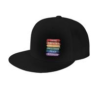 Gorra De Béisbol Amor Vintage Empatía Compasión Inclusión Paz Bondad Gorra Snapback Clásica Ajustable Visera Sombreros, para Deporte, Cámping, Exterior, 55-59cm