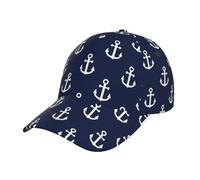 Gorra De Béisbol Ancla Náutica De La Armada Snapback Sombrero Casual Gorra Trucker Proteccion Solar Golf Hat para Viaje Excursionismo Running