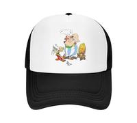Gorra de béisbol Astérix y Obélix Dogmatix, de Malla, Ajustable, Estilo Hip Hop, Unisex, policromada.
