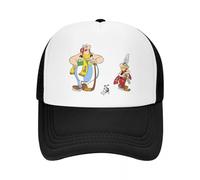 Gorra de béisbol Astérix y Obélix Dogmatix, de Malla, Ajustable, Estilo Hip Hop, Unisex, policromada.