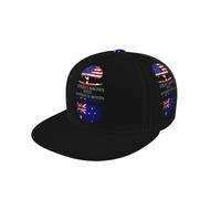Gorra De Béisbol Bandera De Australia Y Bandera De Estados Unidos Gorra Trucker Vintage Snapback Sombrero Proteccion Solar Golf Hat para Senderismo Camping Viajes
