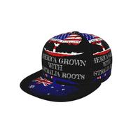 Gorra De Béisbol Bandera De Australia Y Bandera De Estados Unidos Snapback Sombrero Vintage Golf Hat Proteccion Solar Gorra Trucker para Senderismo Camping Viajes