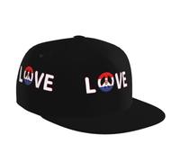 Gorra De Béisbol Bandera De Paraguay, Logo De La Paz, Amor Snapback Sombrero Casual Gorra Trucker Adjustable Gorras De Hombre para Senderismo Camping Viajes