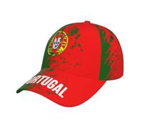 Gorra De Béisbol Bandera De Portugal con Efecto Granulado En 3D Gorras De Hombre Proteccion Solar Gorra Trucker Adjustable Snapback Sombrero para Camping Senderismo Viajes