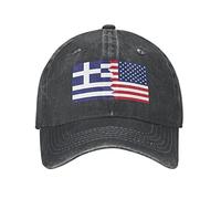 Gorra De Béisbol Bandera Griega De La Grecia Americana Sombrero Ocio Deportivo,Clásica Gorra para Sol para Mujer Hombre Golf