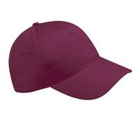 Gorra de béisbol Beechfield B15, 5 paneles Rojo granate Taille unique
