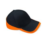 Gorra De Béisbol Beechfield B171 De Algodón Cepillado En Contraste