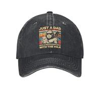 Gorra de béisbol Bigfoot Papa Just A Dad Who Always Came with The Milk Sun Gorra de Camionero Lavada para Mujer y Hombre Rock Baseball Caps