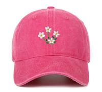Gorra de béisbol bordada a mano, hot pink, Talla única