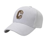 Gorra de béisbol bordada con letras para exteriores, gorra de pareja salvaje para hombres y mujeres, sombrero de visera para niñas, B, Talla única