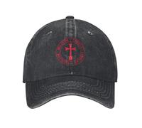 Gorra De Béisbol Caballeros Templarios En Apuros, Soldados Negros Gorra Trucker Ajustable Golf Hat Transpirable Snapback Sombrero para Running Cámping Senderismo