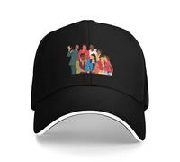 Gorra de béisbol Camiseta de Playa con Capucha para Hombre con un Programa de televisión de los años 90 y Arte navideño de un Mundo Diferente