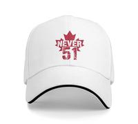 Gorra de béisbol Canada Never 51 Maple Leaf Casual Couple Women Hip Hop Hats Logo Personalizado KPOP Rock Snapback Cap