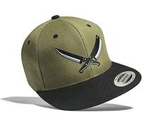 Gorra de béisbol: Carnicero - Flexfit Classic Snapback - Grillar BBQ Barbacoa Barbeque Gorro de Cocinero - Basecap Cap Basecap - Regalo-s Hombre y Mujer Tapa - Hip Hop Rap Streetwear (One Size Verde)